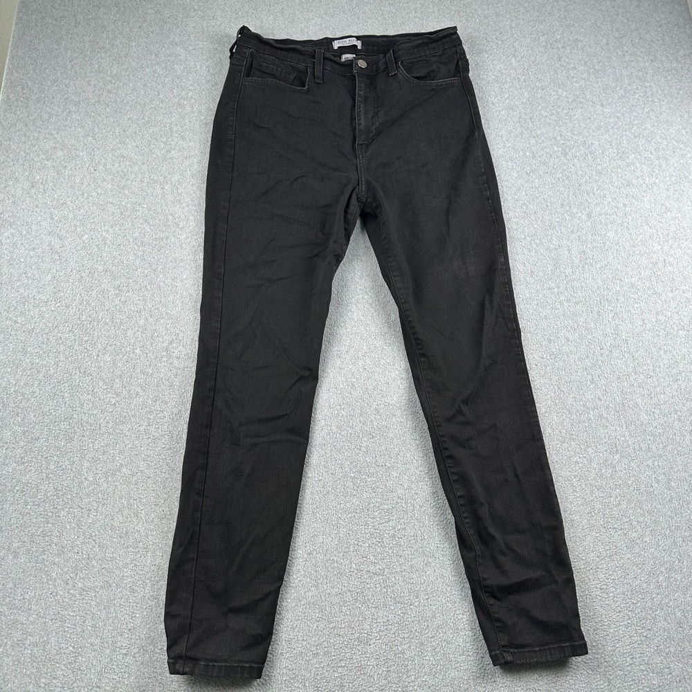 Judy Blue Jeans Womens 15 83105 Black Skinny High Rise Stretch Denim